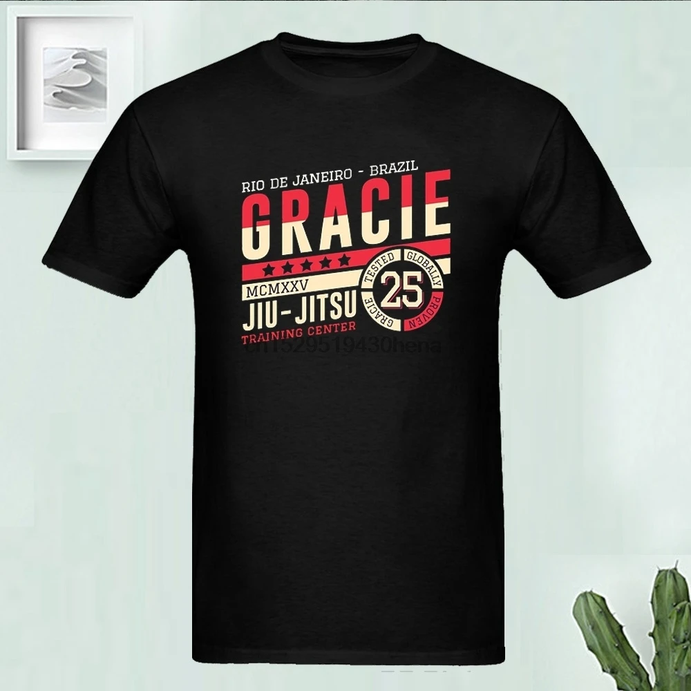 Черный Свободные футболки Homme Грейс Jiu Jitsu (джиу джицу) бразильские боевые
