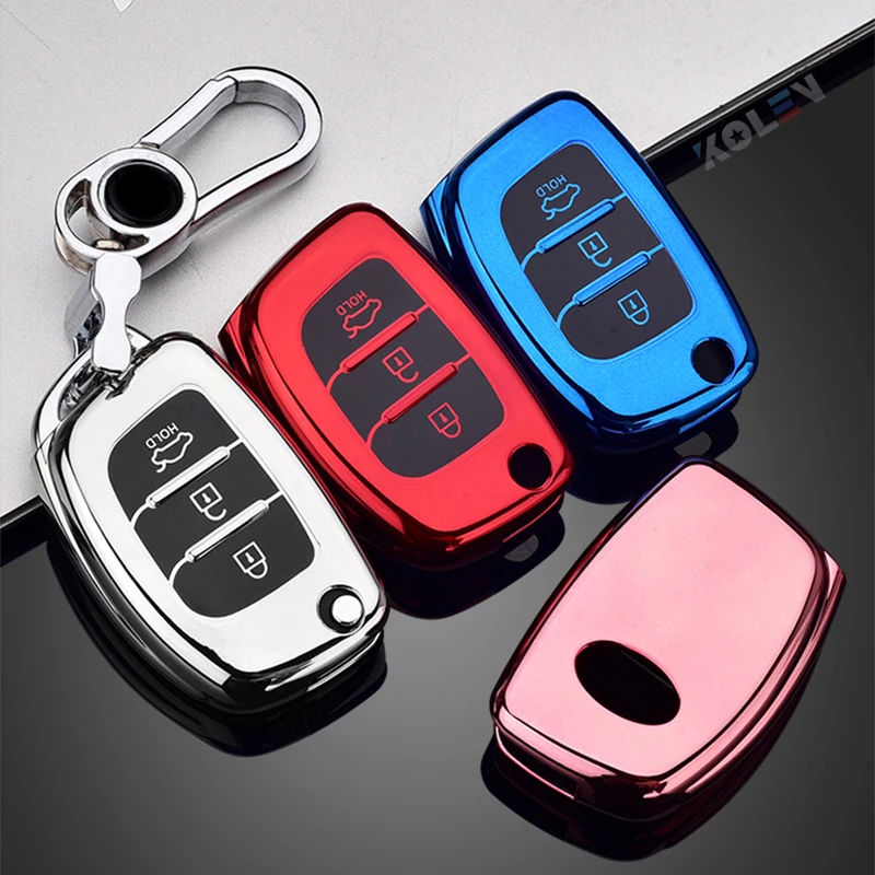 Cover chiave telecomando per Hyundai ix25 ix35 i10 i20 Solaris Tucson Sonata Santa Fe Sport elantra Creta Verna - H02e85b30d65b49248008f8ffe65cae60y