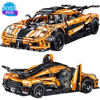 

3055pcs Technic Experts Design Super Car Building Blocks Static Model Fast Sports Car Assembly Children's Educational Toys Gifts