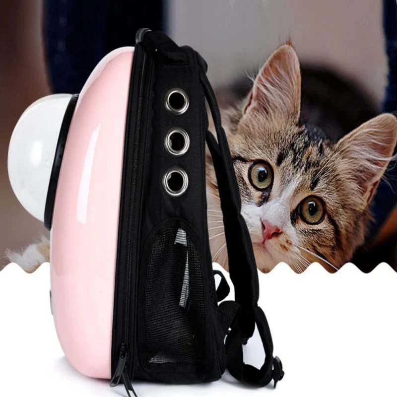 Space Capsule Astronaut Pet Cat Backpack Bubble Window for Kitty Puppy Chihuahua Small Dog Carrier Crate Outdoor Travel Bag Cave