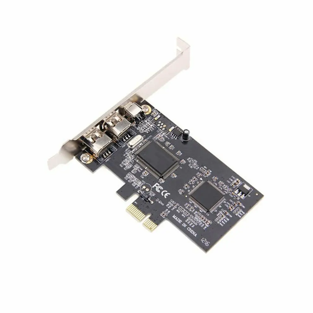PCI Express PCI-E FireWire 1394a IEEE1394 внешний контроллер карты 3 порта для Windows XP/Vista/7 32/64 бит с кабель FireWire