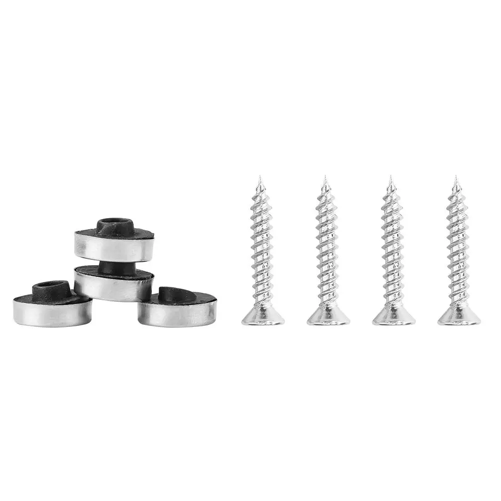 15pcs 16mm Cap Advertising Glass Tea Table Decor Screw Mirror Nail Silver Tone
