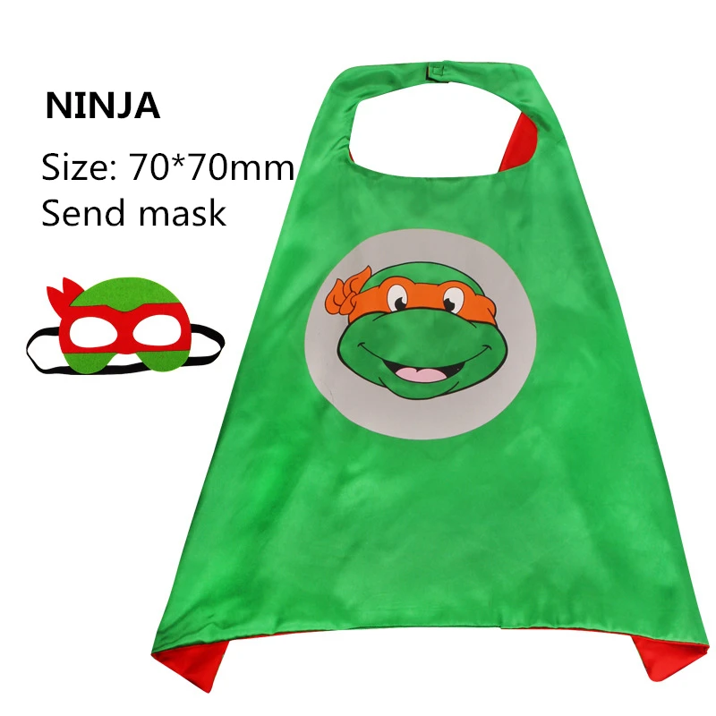 Ninja Хэллоуин Мстители Косплей-костюм супергерой детская накидка Вечерние Маски для мальчиков и девочек - Цвет: Ninja