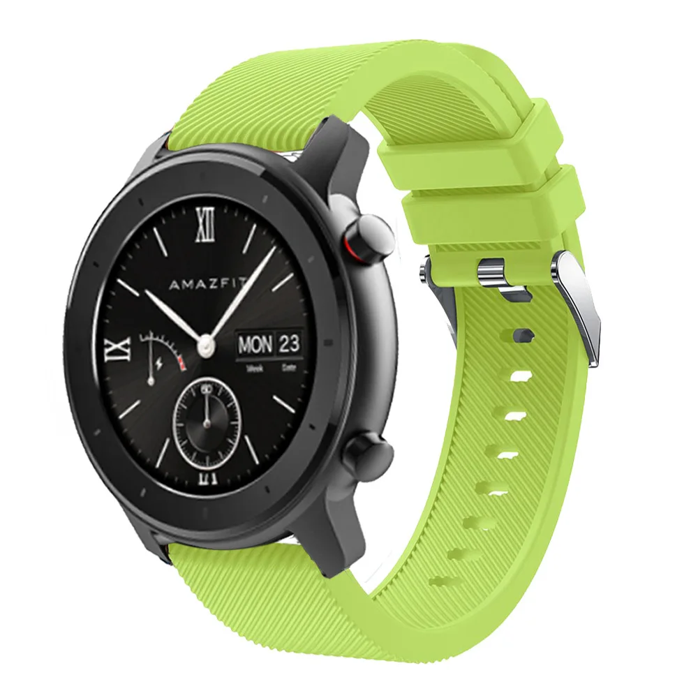 Мягкая силиконовая лента ремешок для Huami Amazfit GTR 42 мм Смарт часы 20 часов сменный