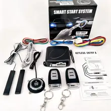 9Pcs/Set Car SUV Keyless Entry Engine Start Alarm System Push Button Remote Starter Stop Auto Accessories universal car alarm system driving security push button engine start rfid lock ignition starter with remote keyless entry system