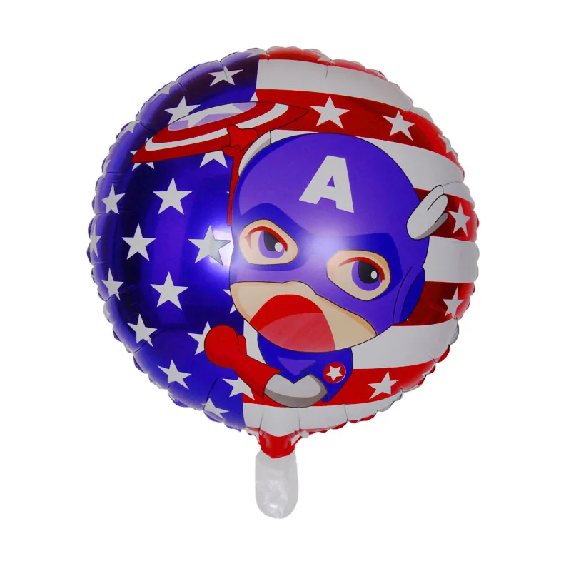 Balloons 1pcs Тематические праздничные товары для дня рождения «Капитан Америка», одноразовые бумажные шапки, вечерние шапки, Детские сувениры, декор для дня рождения, 6 шт - Цвет: Balloons 1pcs