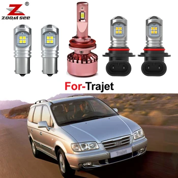 

10pcs Canbus white Exterior LED bulb Headlight Fog light bulb Reverse back lamp Parking light kit For Hyundai Trajet 2001-2008