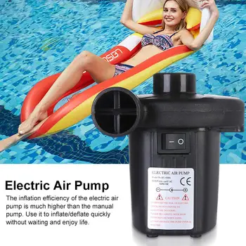 

Electric Air Pump Inflate Deflate Pumps Car Inflator Electropump With 3 Nozzles For Air Mattress Boat Car Air Inflatable Bed