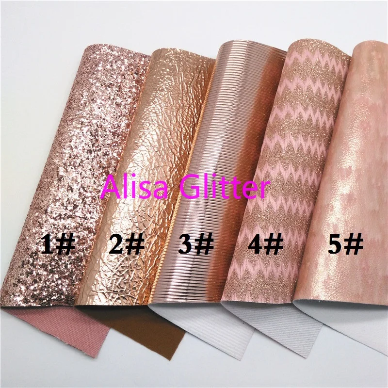 1 шт. A4 Размер 21X29 см Alisa блестящая ткань из розового золота, металлическая искусственная кожа, синтетическая кожа PU для лука DIY G43A