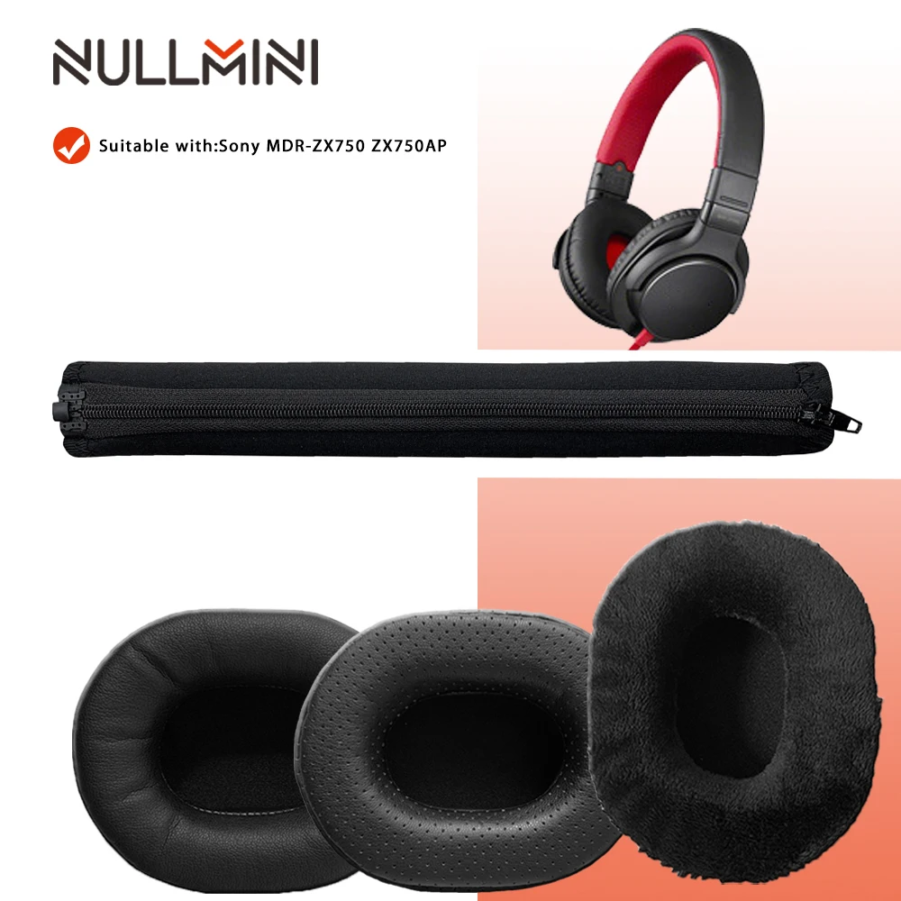 Сменные утолщенные бархатные амбушюры NullMini для наушников Sony MDR ZX750 ZX750AP высококачественные губчатые