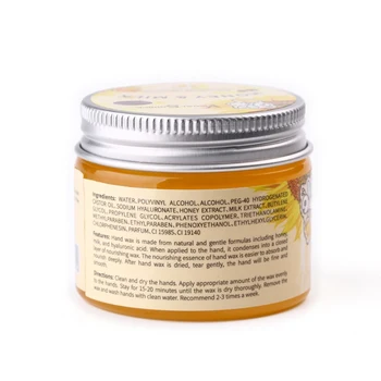 

Natural Milk Honey Hand Wax Moisturizing Smooth Fine Lines Brighten Skin Tone Hand Care Cream