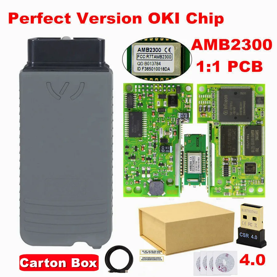 5054A ODIS V5.1.6 бесплатный ключ AMB2300 Bluetooth OKI полный чип 5054A с зуммером UDS 5054 6154 ODIS 5.1.5 - Цвет: OKI AMB2300 Carton