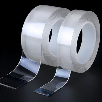 

K Tape Magic Nano-tape Traceless Double-sided Transparent Tape Adhesive Nano Stick Removable Washable Reusable Tapes Universal