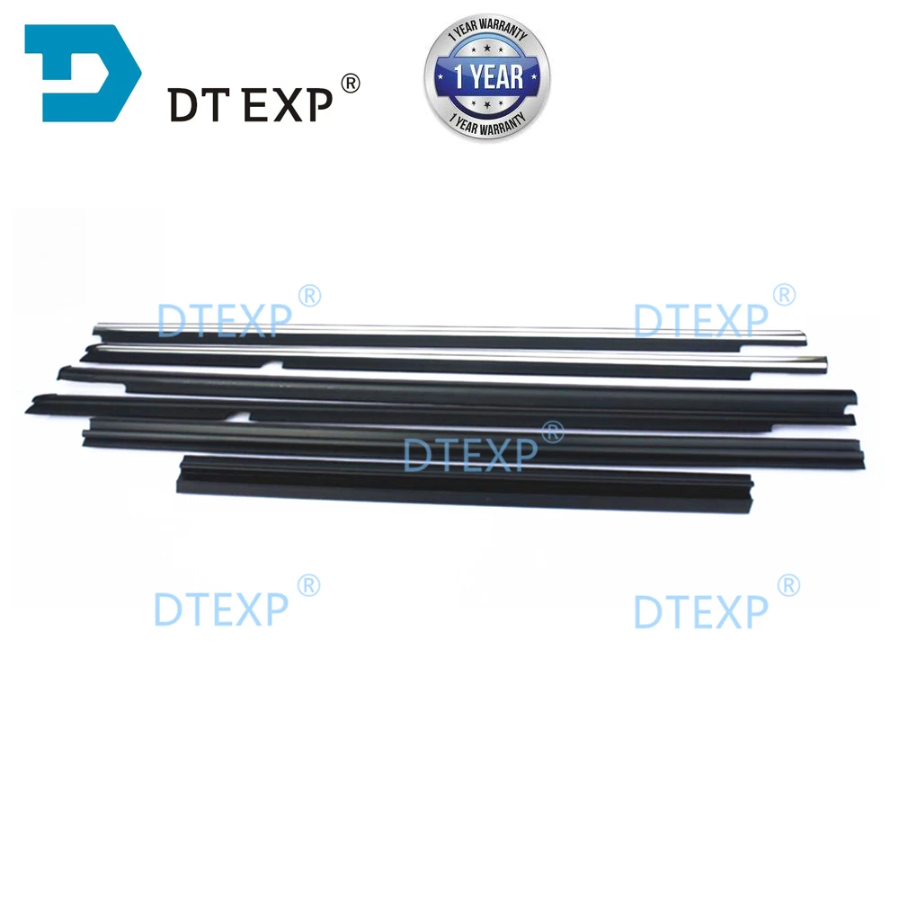 4 PIECES Window Glass Rubber SET for Lancer Ex Sealing Rubber for Lancer Gt Glass Protect Rubber Inner and Outside for Evo 10 X
