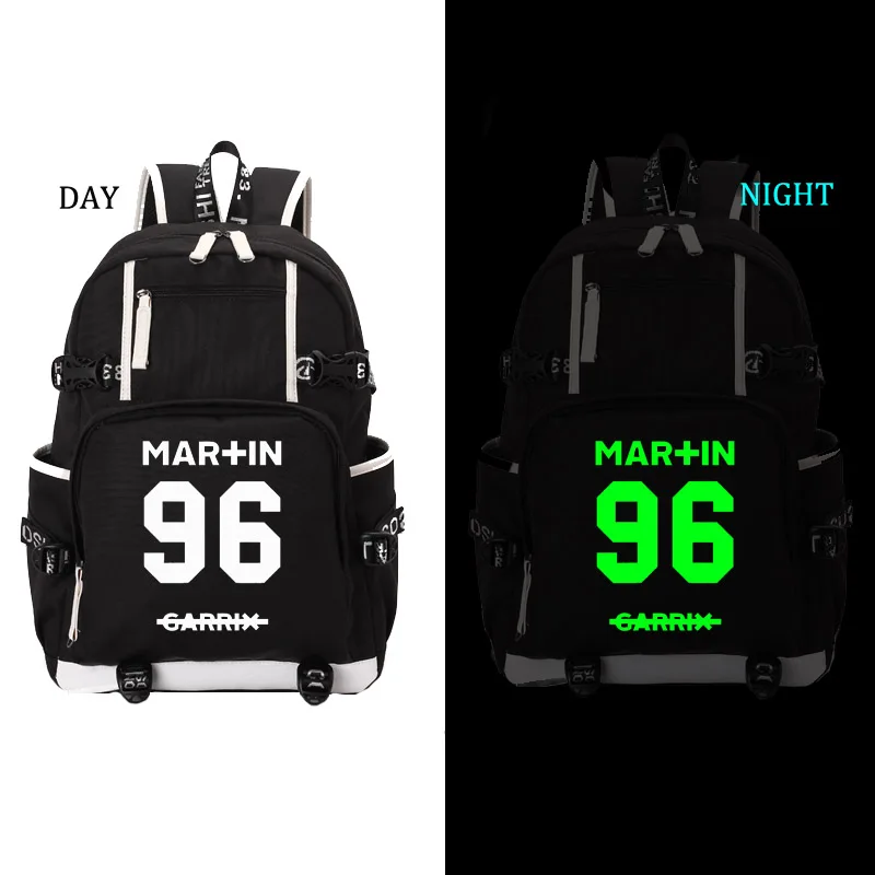 style7 black Martin garrix noctilucous школьная сумка рюкзак DJ Студенческая Школьная Сумка Повседневный рюкзак для мужчин и женщин рюкзак для ноутбука рюкзак - Цвет: style7 black