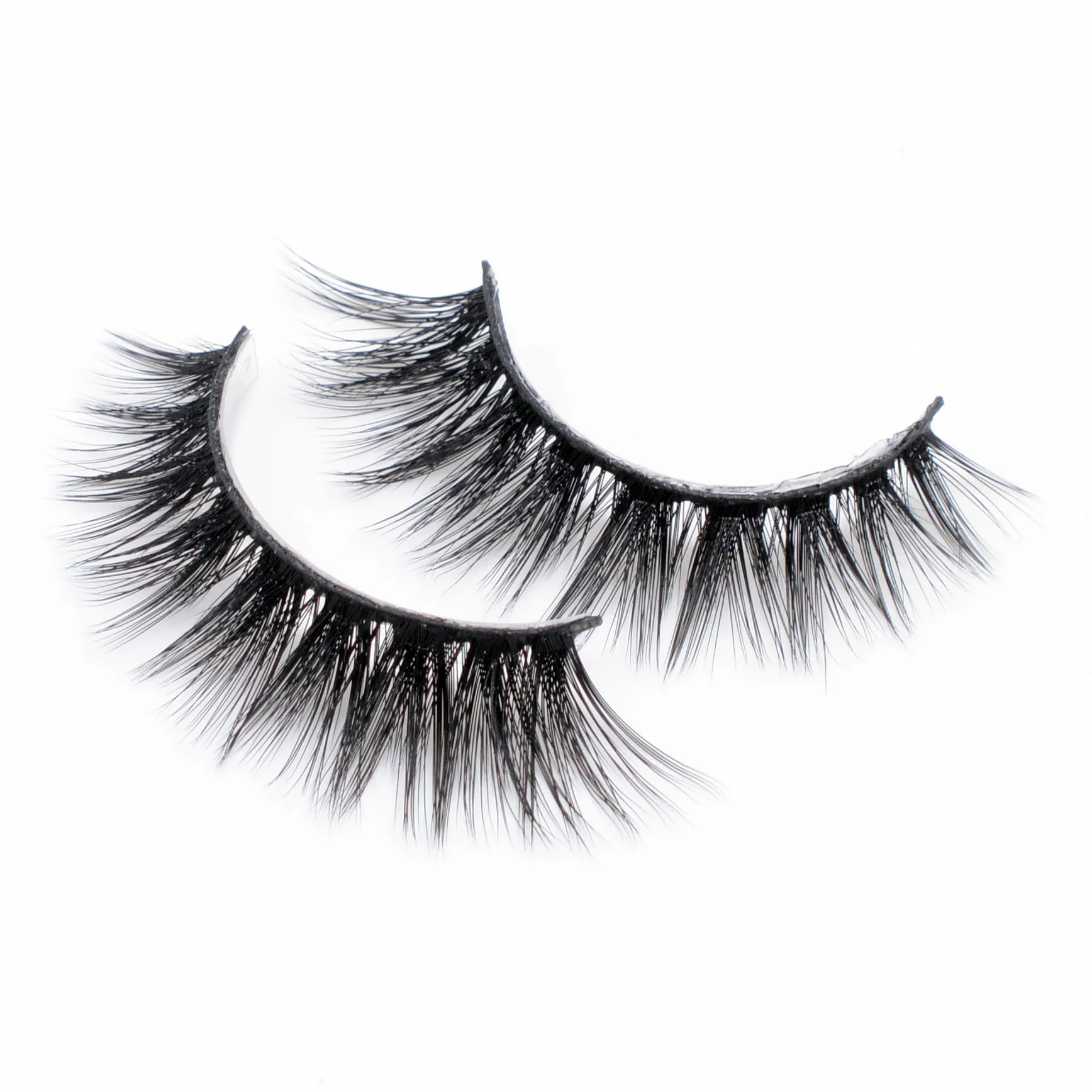 

5D Mink Hair Thick False Eyelashes Wispy Cross Fluffy Curll Long Mink Fake Lashes Natural Extension Handmade Makeup Beauty Too