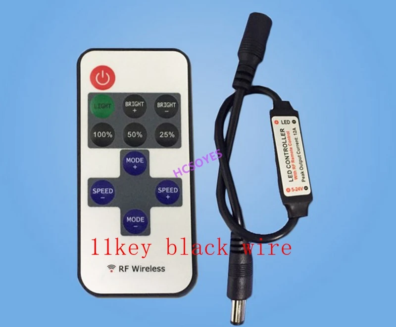 DC5-24V 11key 3Key 9key DC РЧ Беспроводной удаленного один светодиодный контроллер Диммер для SMD5050/3528/5730/5630/3014 Светодиодные ленты 433 МГц
