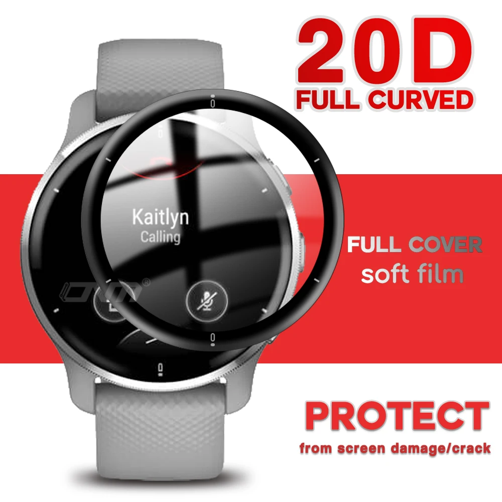 20d Screen Protector For Garmin Venu 2 Plus Sq Music 2s Smart Watch