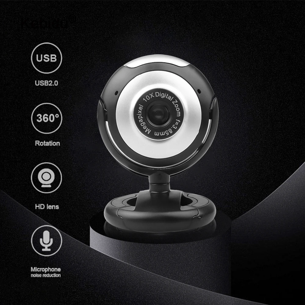 Hd Webcam Usb 2 0 Video Web Camera 10x Digital Zoom 360 Degree Rotation Clip On Computer Webcam With Mic For Pc Laptop Camera Webcams Aliexpress