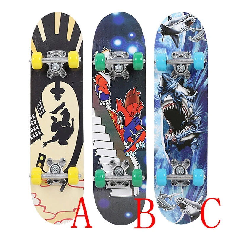 

Deck Skateboard Complete Skateboard Skate Board Popular Fashionable 3 Style Maple Wood High Speed Teenagers Pulley Wheel Gift