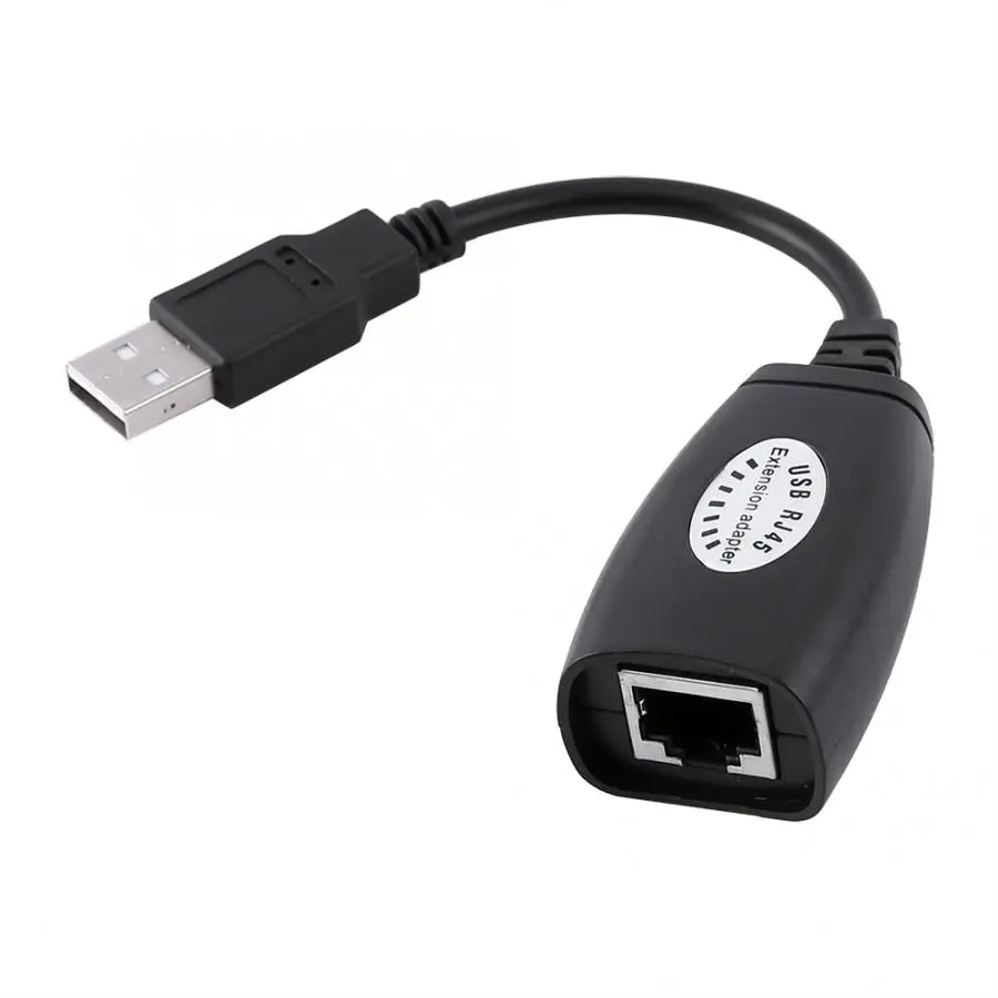 Высококачественный 4 портовый USB 2 0 к RJ45 хаб Ethernet удлинитель сетевой адаптер