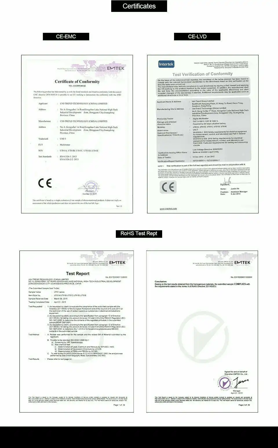 UNI-T Цифровой мультиметр UT61A/B/C/D/E; AC DC Вольт Ток Ом метр; Емкость Частота диода непрерывность зуммер тест удержания данных