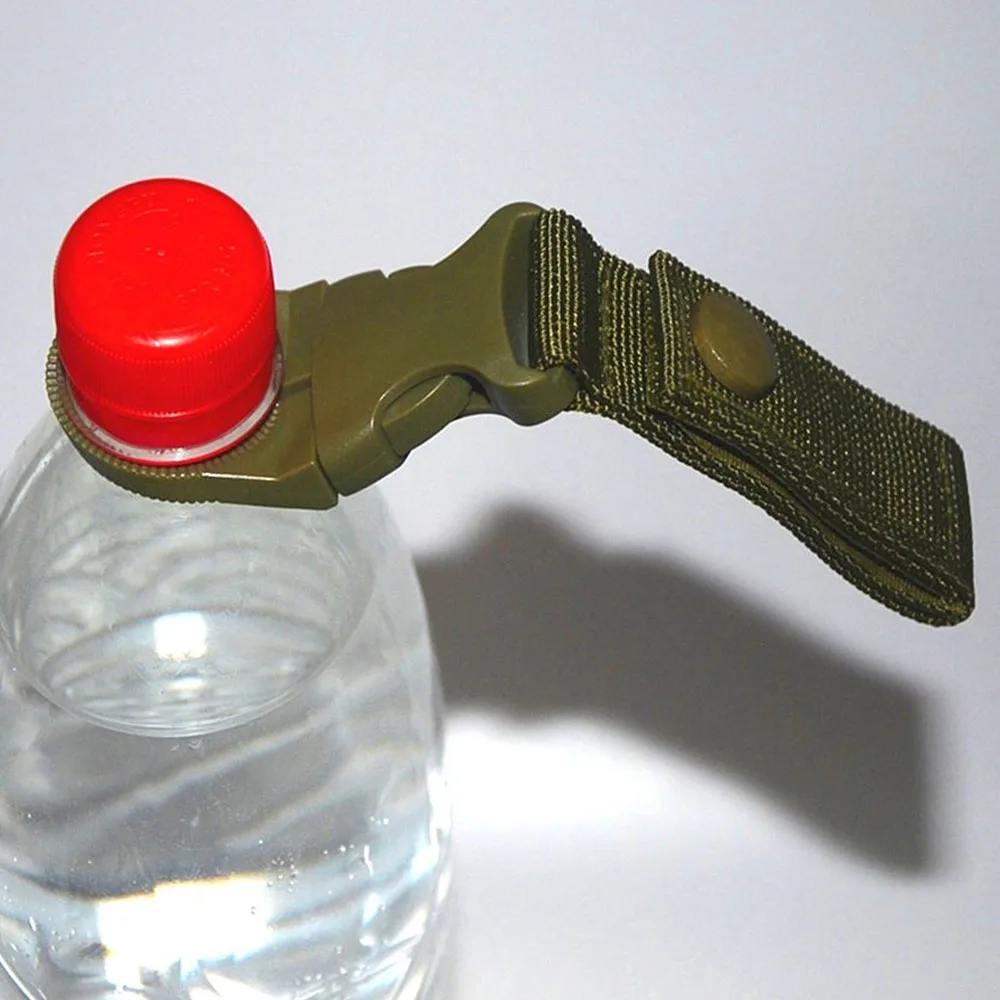 Carabiner Water Bottle Buckle Holder Nylon Webbing Backpack Hanger Outdoor Hike Camp Clip Hang Clasp 4 Colors climbing carabiner