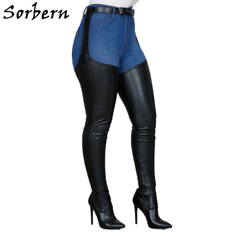 

Женские облегающие сапоги с острым носком, на высоком каблуке