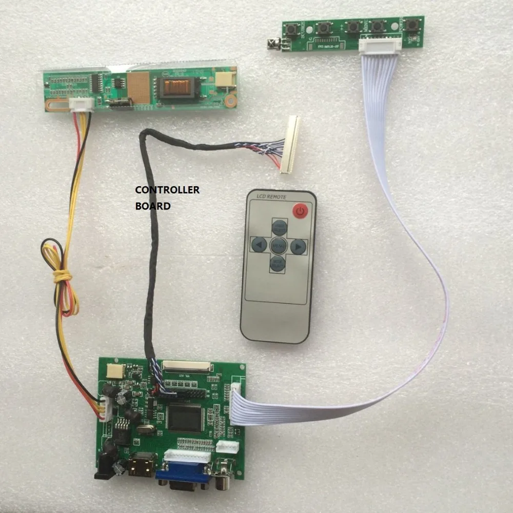 VGA плата контроллера 2AV экран 30pin 1280 × 800 панель светодиодный пульт дистанционного управления 15," для B154EW01/B154EW01 V0/B154EW01 V2 DVI l монитор для комплекта