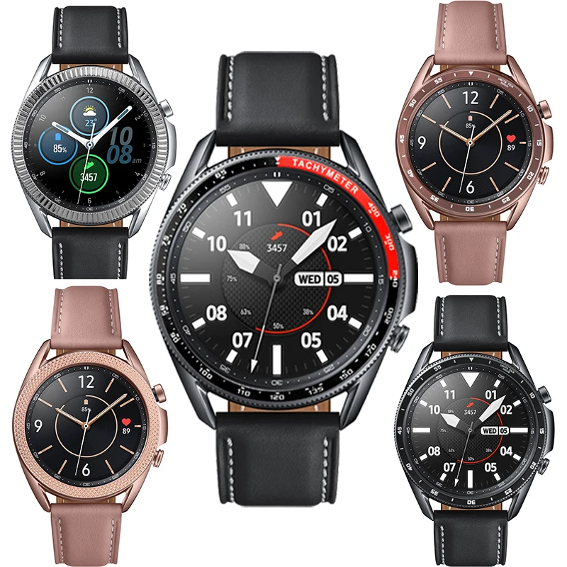 Case Bezel Adhesive 45mm-Cover Galaxy Watch 3-Accessories Samsung 3-41mm Metal for Protection