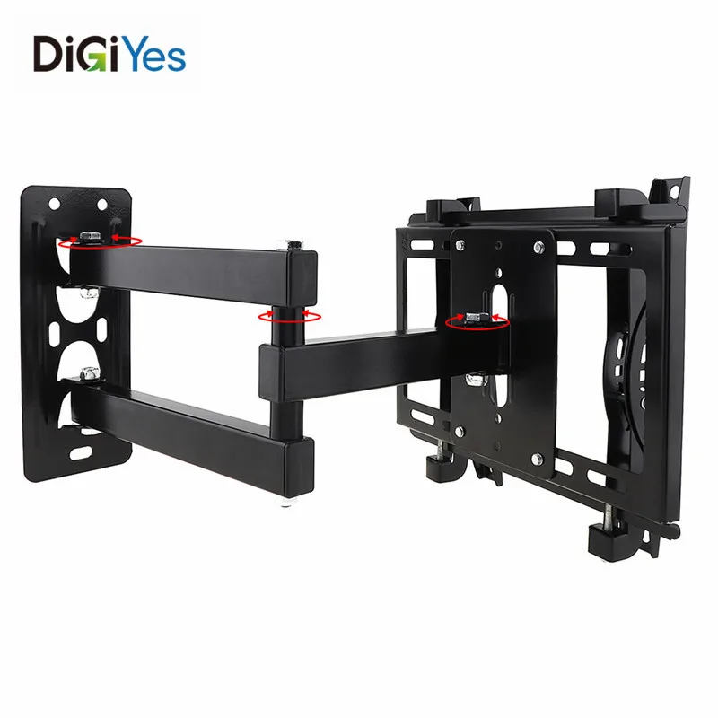 

Universal 25KG Telescopic Adjustable TV Wall Mount Bracket Flat Panel TV Frame 15 Degrees Tilt for 14 - 40 Inch LCD LED Monitor
