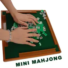 Мини Путешествия маджонг портативные складные деревянные коробки Majiang набор настольная игра Mah-jong путешествия настольная игра