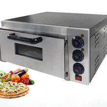 Коммерческая электрическая печь для пиццы с контролем температуры из нержавеющей стали, однослойная печь для хлеба, машина для приготовления кофе