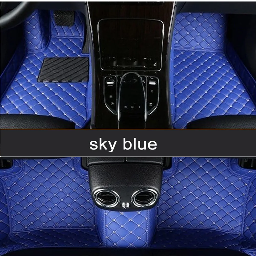 

Muchkey Car Floor Mats For AUDI A8L D4 2011-2017 5seat Full Covered Leather Carpet Interior Parts Car Accessories
