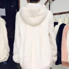 Белая Толстая теплая меховая куртка с длинными рукавами и круглым вырезом, зимнее модное женское пушистое пальто из искусственного меха, верхняя одежда, пальто, большие размеры 3X