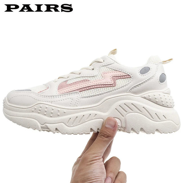 balance Mesterskab stemme Women Sneakers 2019 Fashion Casual Shoes Woman Comfortable Breathable White  Flats Female Platform Chaussure Femme Lace-up Chunk - Women's Vulcanize  Shoes - AliExpress