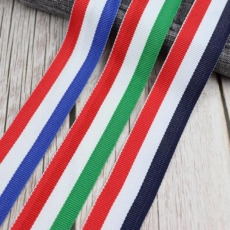 5 Yards Striped Ribbons For Clothing Bags Accessories Wedding Christmas