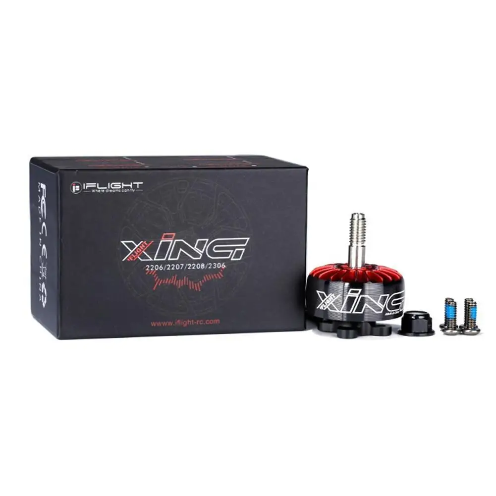 Бесщеточный двигатель iFlight XING X2207 1700KV 1800KV 2450KV 2750KV 2-6S для гоночного дрона RC FPV 4 шт