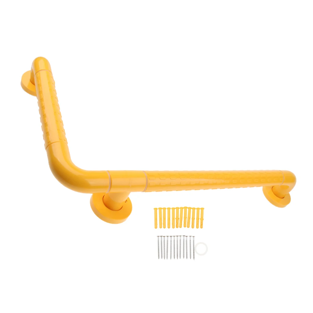 L Shaped Stainless Steel Wall Mounted Bathroom Shower Toilet Bath Tub Grab Bar Safety Handrail Helping Tool Skid Resistance