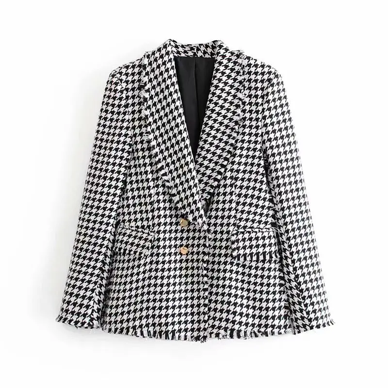 

2019 Autumn New Style Western Style Thousands of Birds Soft It Suit Jacket 7878520