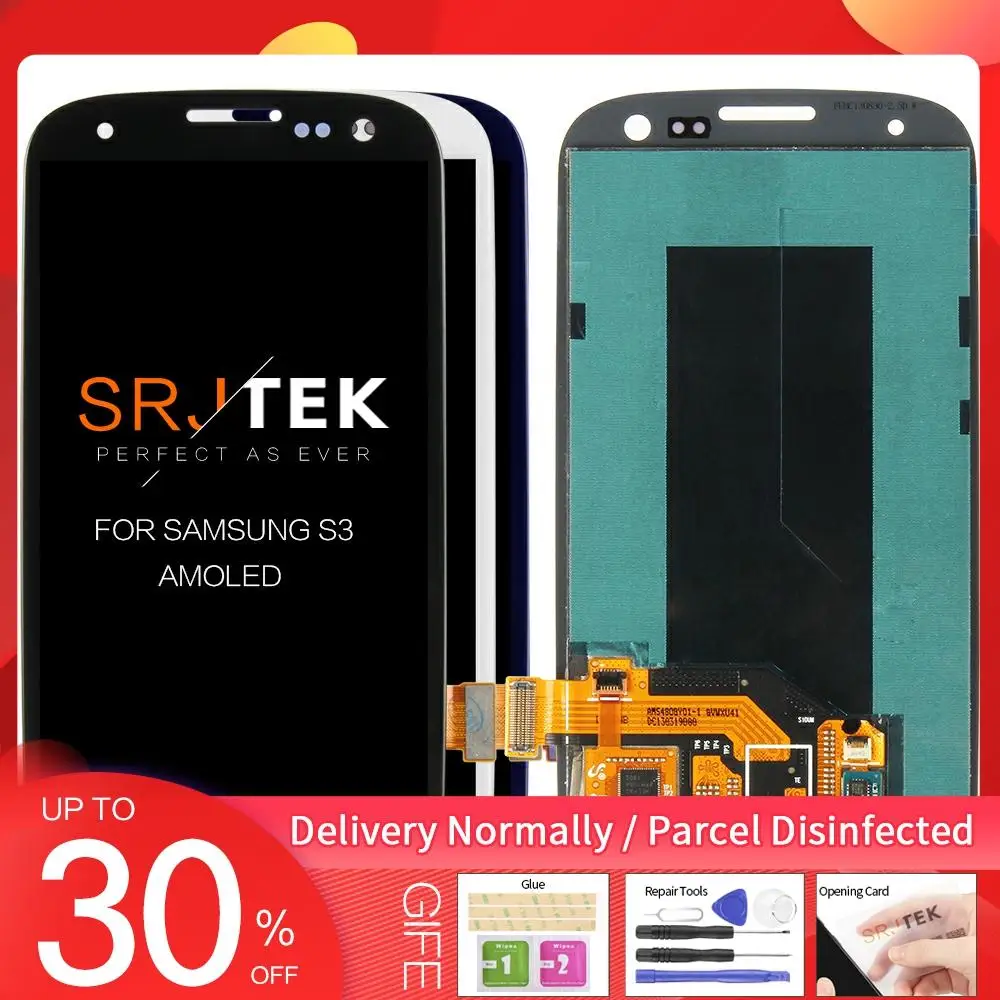 Супер AMOLED для Samsung Galaxy S III S3 i9300 i9300i i9301 i9301i i9305 ЖК-дисплей сенсорный экран