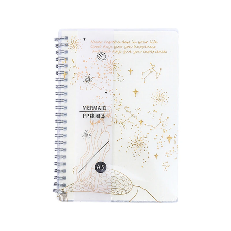 A5 B5 PP Kawaii звездное небо дневник на спирали блокнот пули планировщик журнал Bujo сетка Примечание колодки путешествия Примечание для школы ноутбук D50