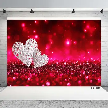 

Two Hearts Dreamy Bokeh Valentine’s Day Photography Background Children Newborn Portrait Backdrop Photophone Photo Studio Props