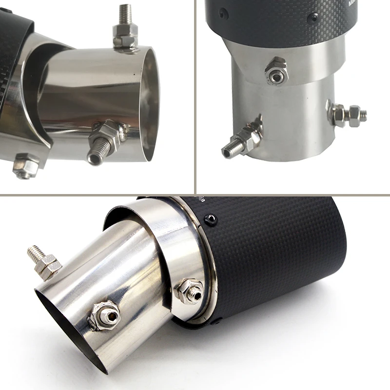 Регулируемый угол Akrapovic наконечники из углеродного волокна для выхлопной трубы автомобиля фигурные края углеродного волокна глушитель наконечник для автомобиля аксессуары