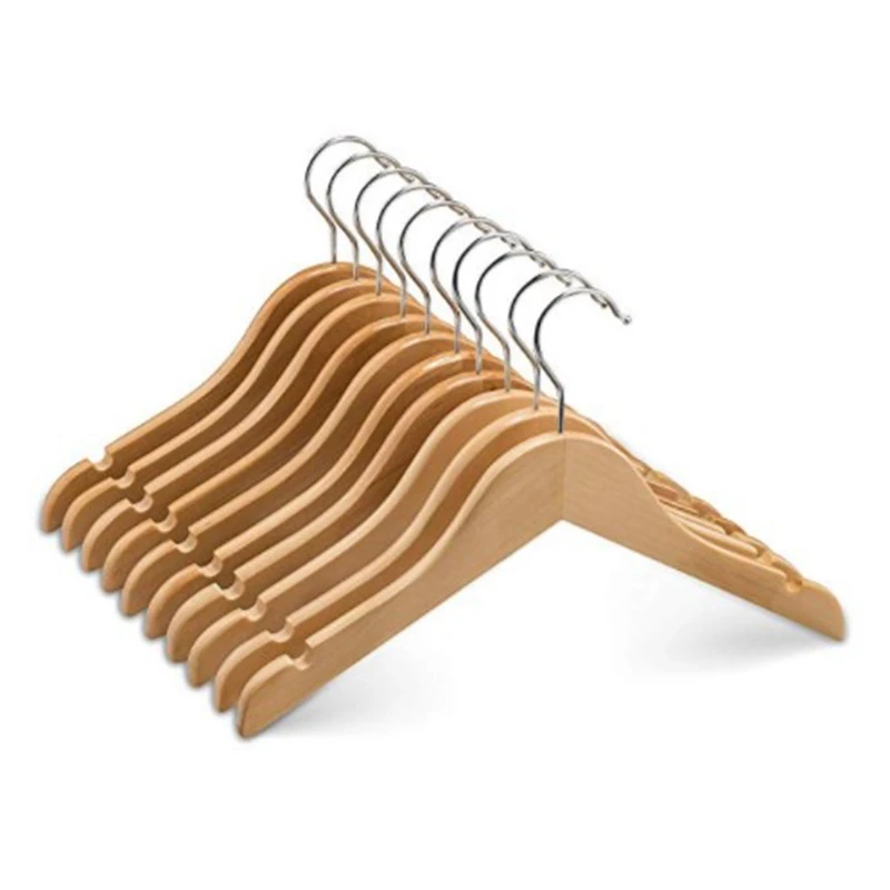 Wooden Children's/Children's Hangers (10 Pack) Smooth and Durable