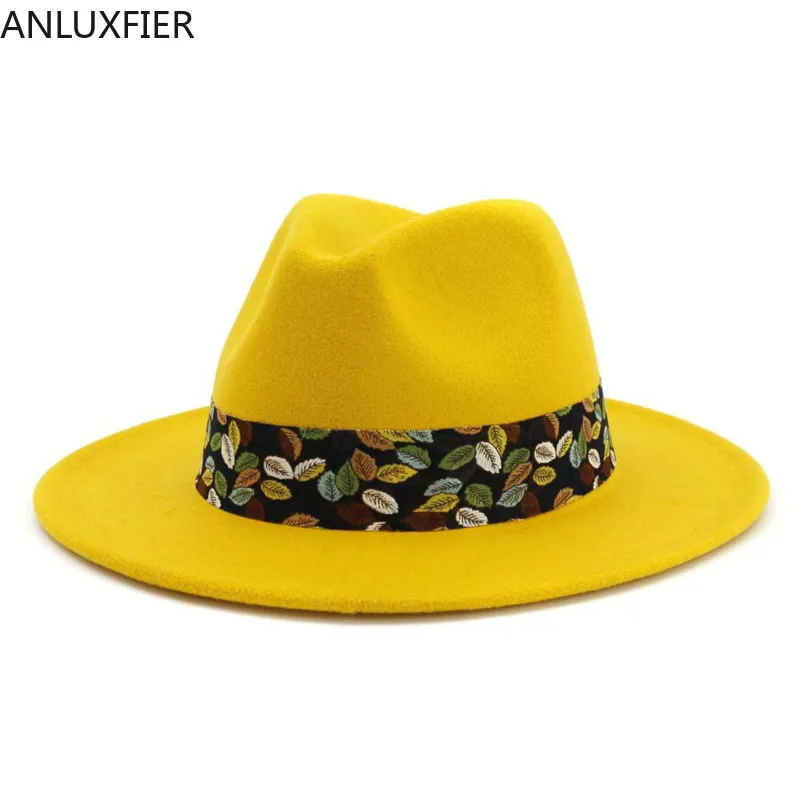 

H7575 Autumn Winter Fedoras Hat Women British Vintage Jazz Cap Ladies Korean Flat Eaves Fashion Elegant All-match Church Hats