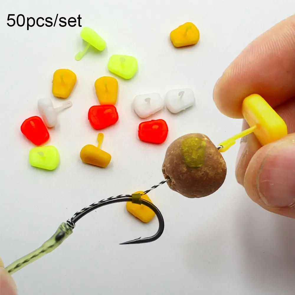 50pcs High Quality Outdoor Sports Ronnie Rig Low Corn Bait Hook Stops