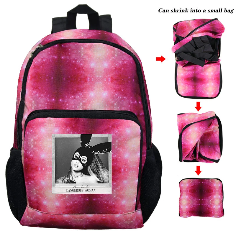Backpack 2 Нейлоновый женский рюкзак Ariana Grande, сумки Kpop, стильные однотонные рюкзаки, Mochila Feminina Mujer, дорожная сумка для девочек-подростков, школьный ранец - Цвет: Backpack 2