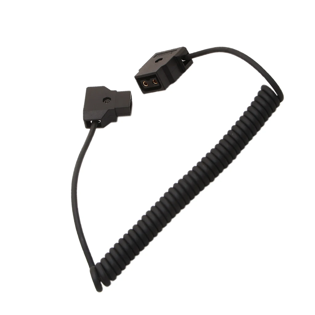 Спиральный D-Tap Dap 2Pin мужской и женский кабель для DSLR Rig power V-Mount
