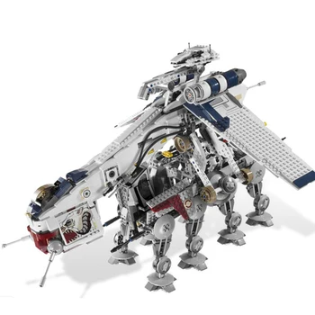 

05041 05053 1788Pcs Genuine Star Was Republic Dropship with AT-OT Walker Set Building Blocks Bricks Lepining 10195 toys